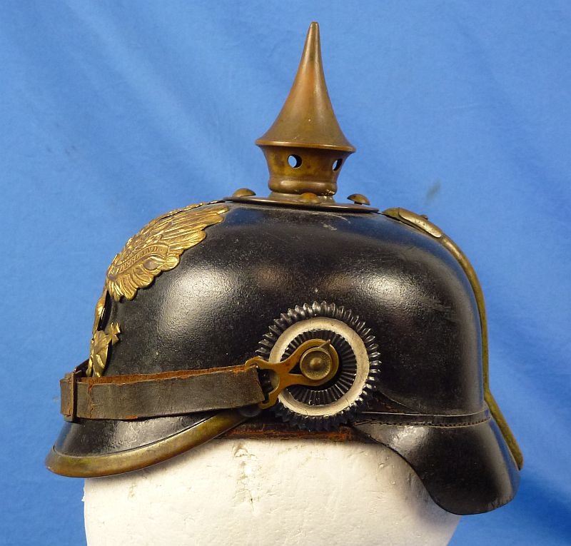 Unit Marked Imperial Prussian EM/NCO Pickelhaube — image 5