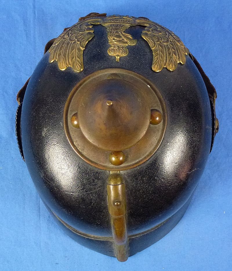 Unit Marked Imperial Prussian EM/NCO Pickelhaube — image 6