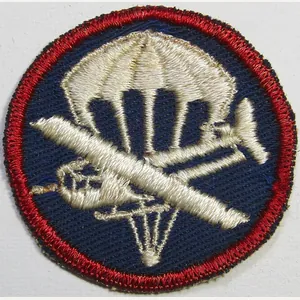WWII Airborne Paratrooper Glider Cap Patch on Twill