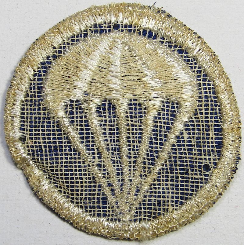 WWII Airborne Paratrooper Cap Patch on Twill — image 2