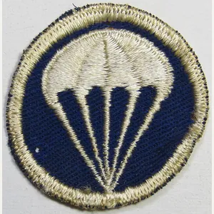 WWII Airborne Paratrooper Cap Patch on Twill