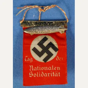 Third Reich 'Tag Der Natinalen Solidaritat' Tinnie with Graf Zeppelin …