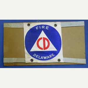 Delaware Civil Defense CD Fire Armband