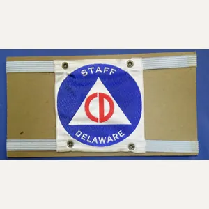 Delaware Civil Defense CD Staff Armband
