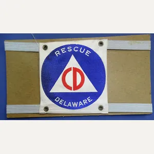 Delaware Civil Defense CD Rescue Armband