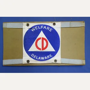 Delaware Civil Defense CD Welfare Armband