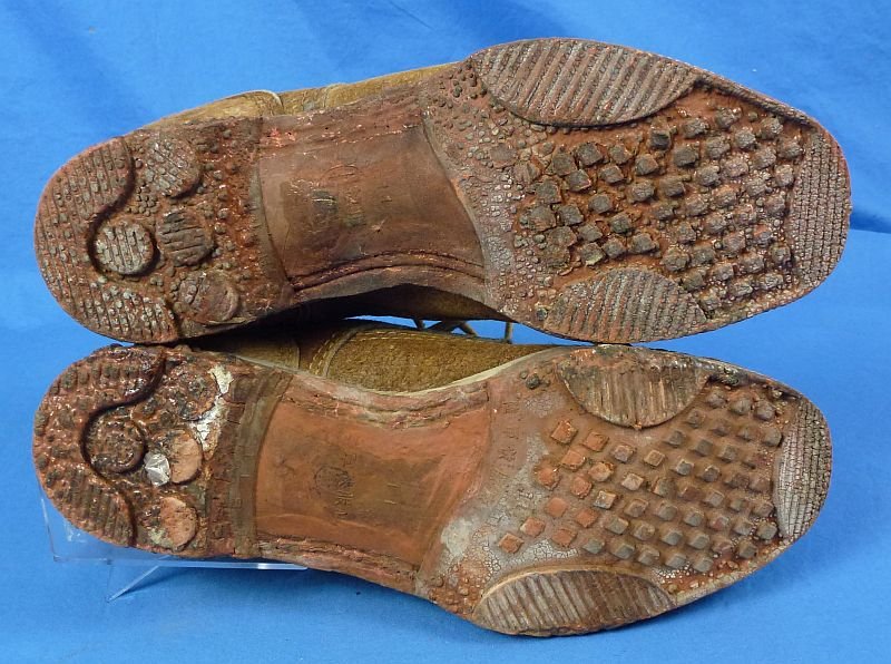 WWII Japanese Army EM/NCO Rubber Sole Leather Ankle Boots — image 5