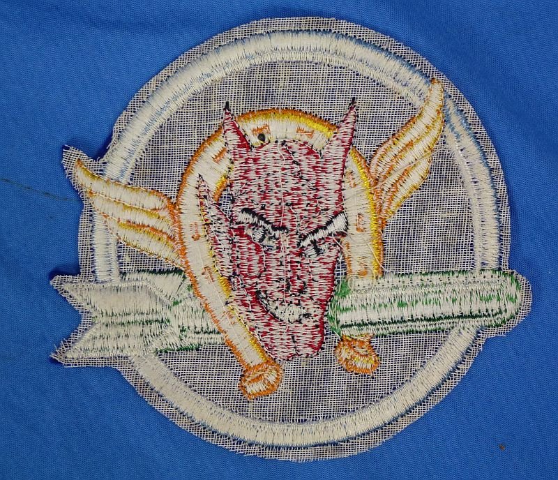 WWII 614th Bomb Squadron Jacket Patch with Bomb Group Unit History — image 3