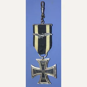 1914 Iron Cross 2nd Class With Silver Eagle On Ribbon