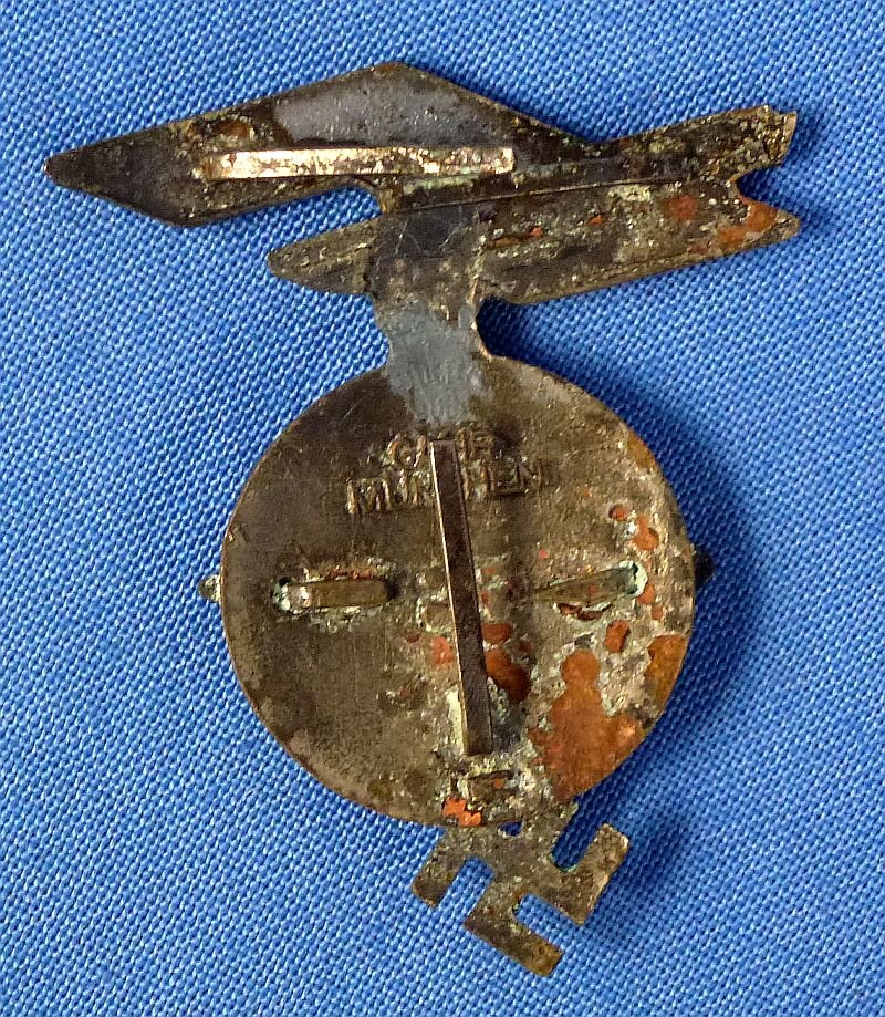 Third Reich Zeppelin Airship Officer Cap Badge — image 2