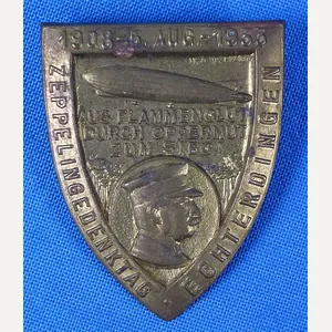 1933 Zeppelin Gedenk Tag (Zeppelin Memorial Day) Tinnie
