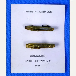 1916 Pair of Zeppelin Pins