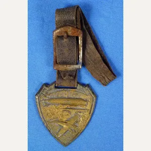 Zeppelin and Airplane Watch Fob