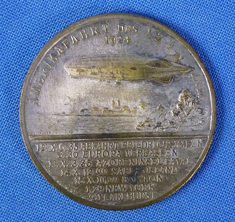 1924 Airship 'Los Angeles' Medallion — image 2