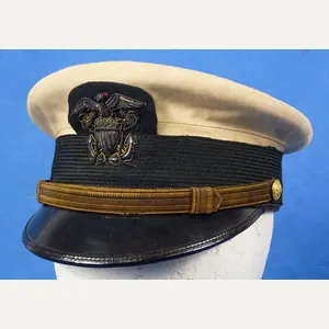 Named WWI U.S. Navy Officer's Summer Cap