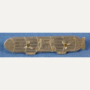 WWI Zeppelin 'L 33' Badge Made from the Downed Airship's …