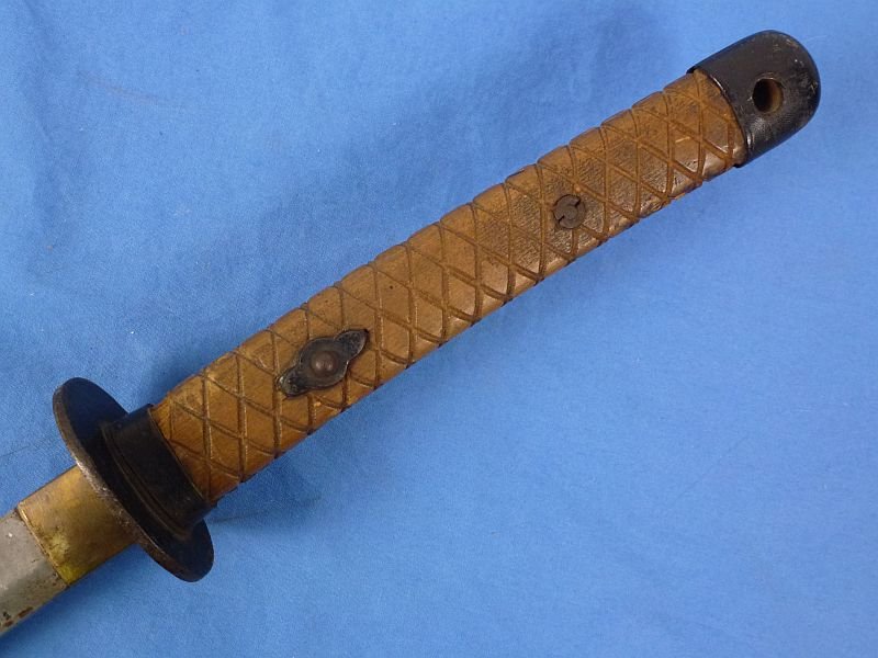 WWII Japanese Late War Type 95 NCO Sword by Nagoya Arsenal with Matching Numbers — image 6