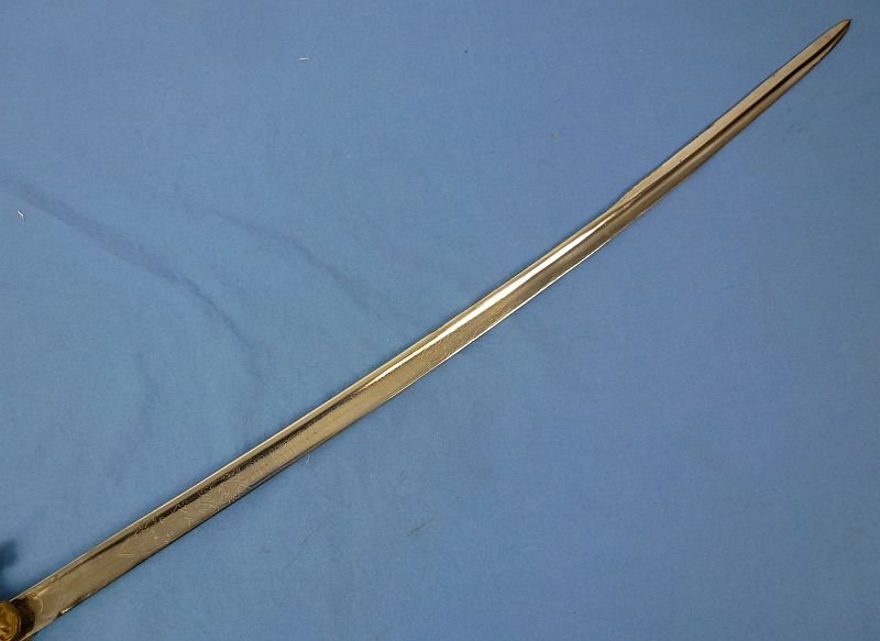 Bulgarian Model 1910 Lion Head Field Marshal Sword with Etched Blade by Carl Eickhorn — image 4