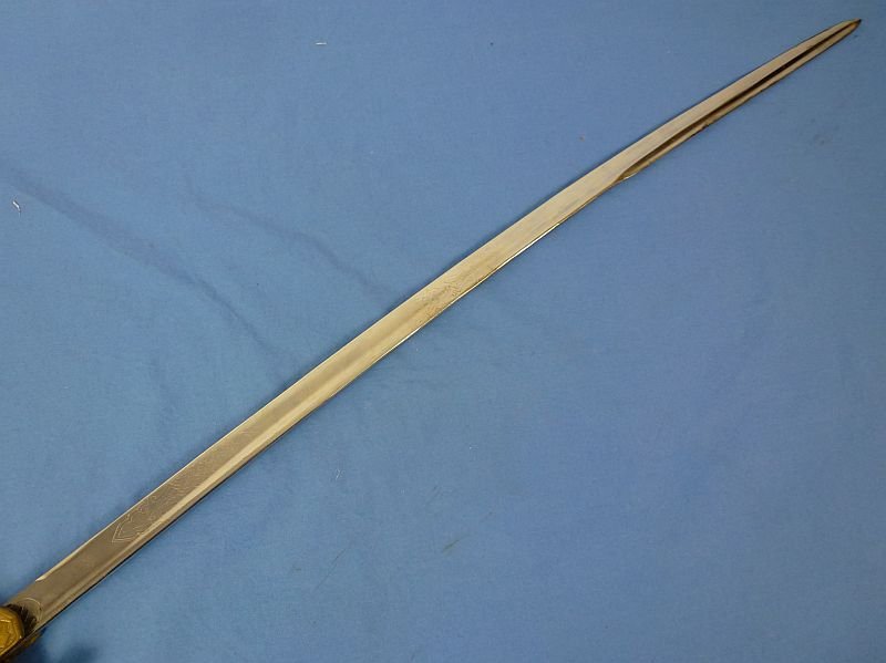 Bulgarian Model 1910 Lion Head Field Marshal Sword with Etched Blade by Carl Eickhorn — image 5