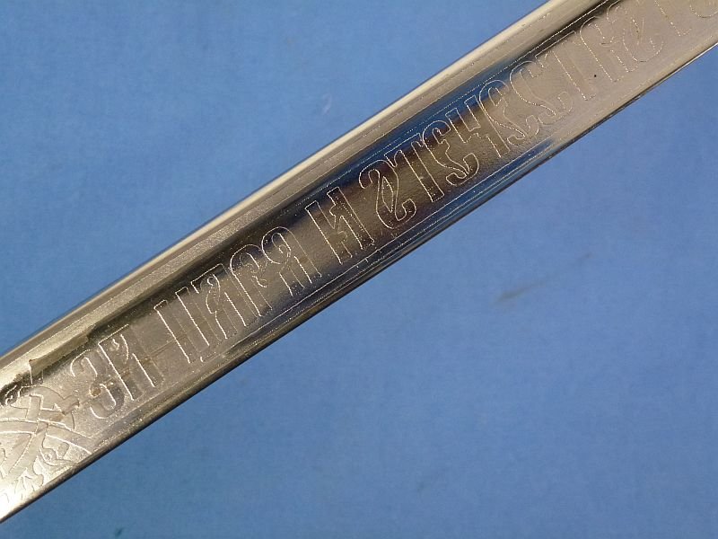 Bulgarian Model 1910 Lion Head Field Marshal Sword with Etched Blade by Carl Eickhorn — image 6