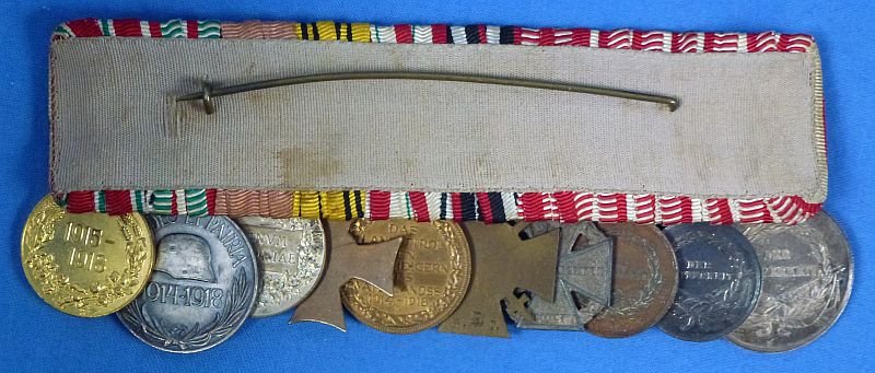 Imperial Austrian 10 Place Medals Bar with Bravery Decorations — image 5