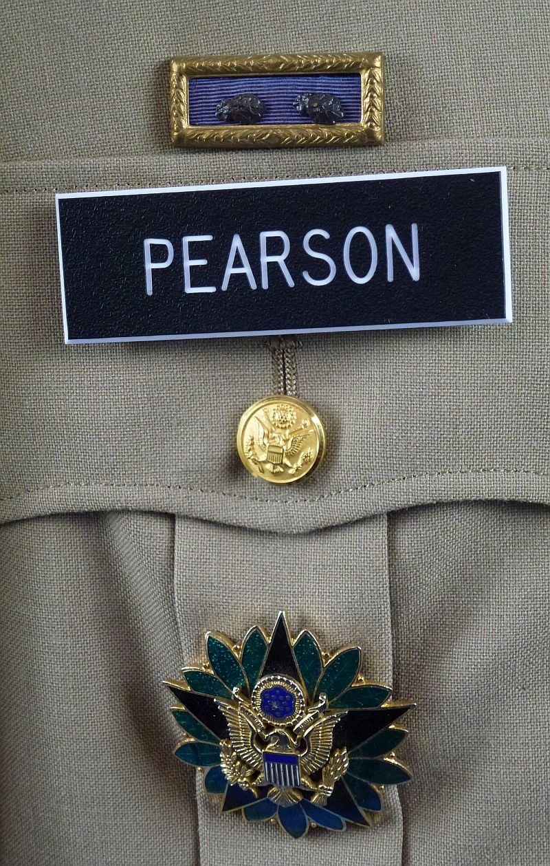 The Uniform Tunic and Visor Cap of Major General George O. Pearson, WWII 11th Airborne Division Combat Comander — image 9
