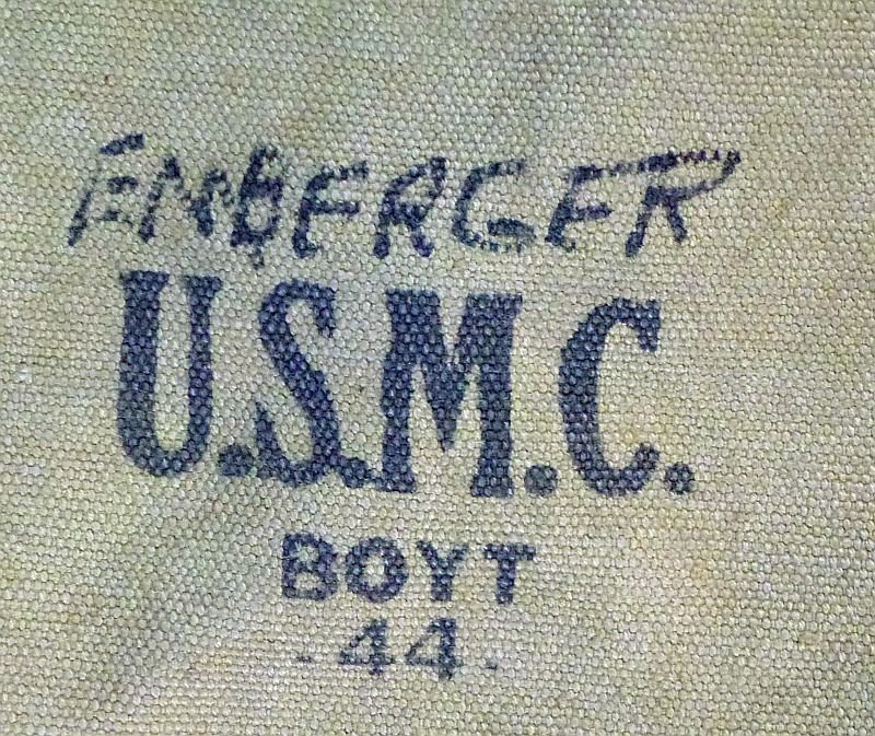 Named 1944 Dated U.S. Marine Corps Haversack — image 3