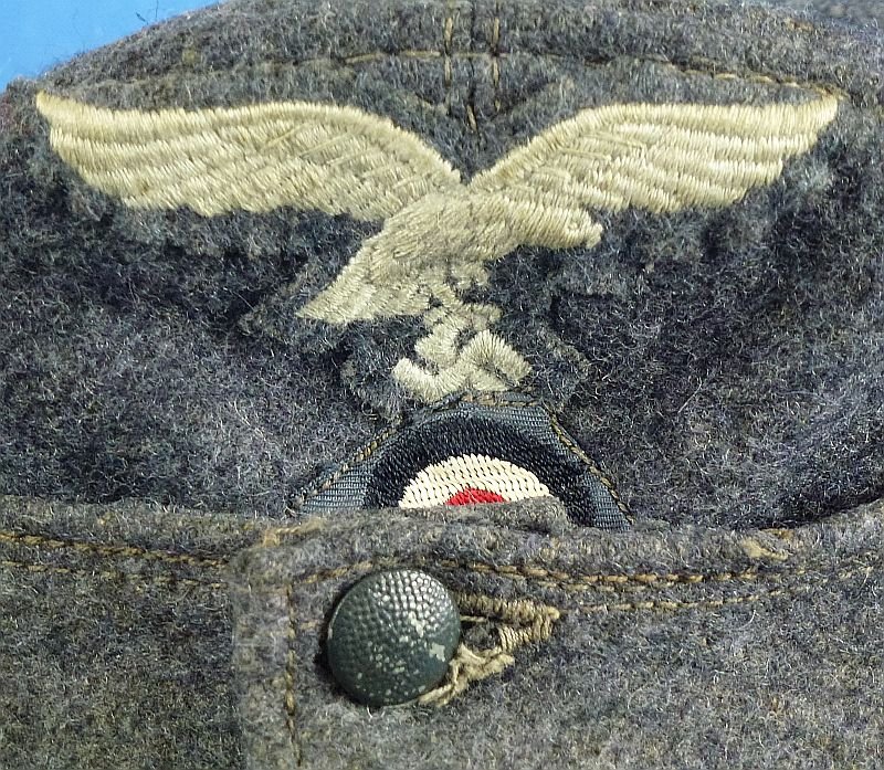 1944 Dated Luftwaffe M43 Field Cap — image 3