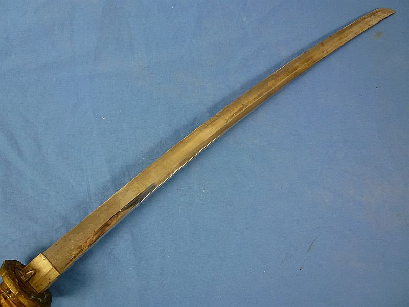 Signed 1945 Dated Japanese Army Officer Shin Gunto Sword — image 5