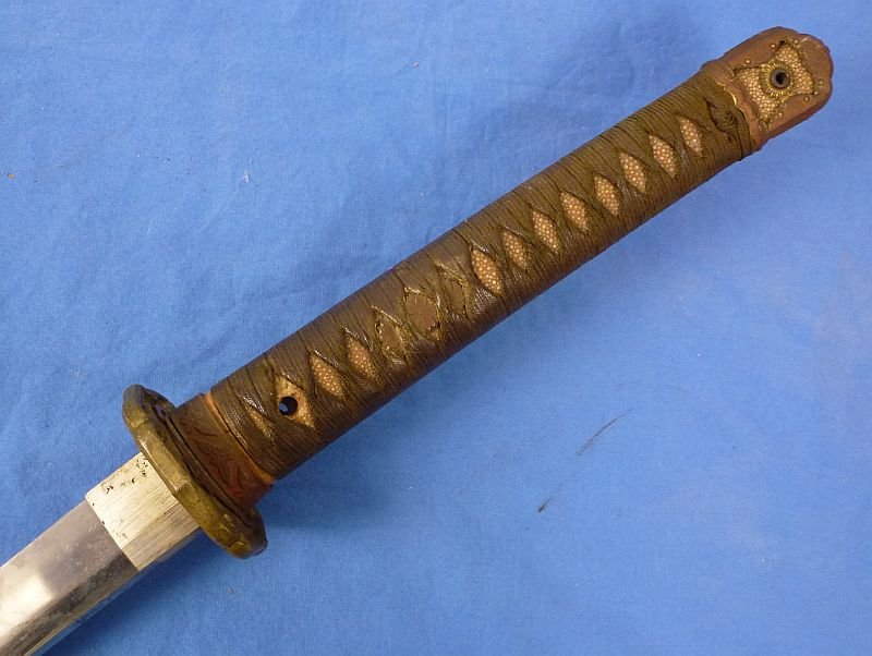 Signed 1945 Dated Japanese Army Officer Shin Gunto Sword — image 6