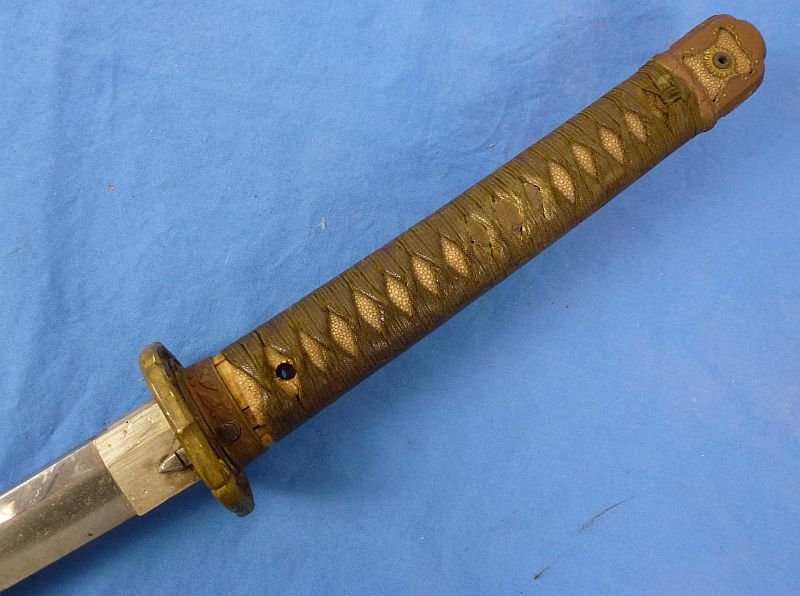 Signed 1945 Dated Japanese Army Officer Shin Gunto Sword — image 7