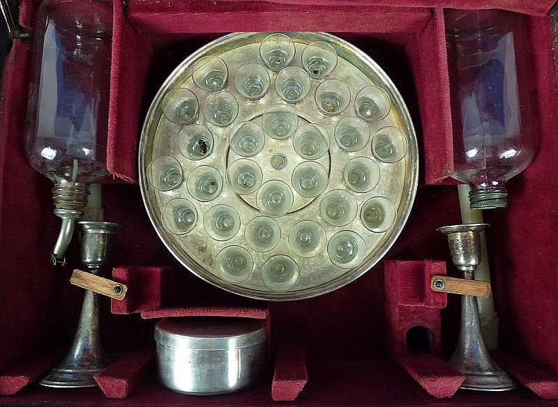 Named WWII Chaplain's Cased Field Communion Service Set — image 2