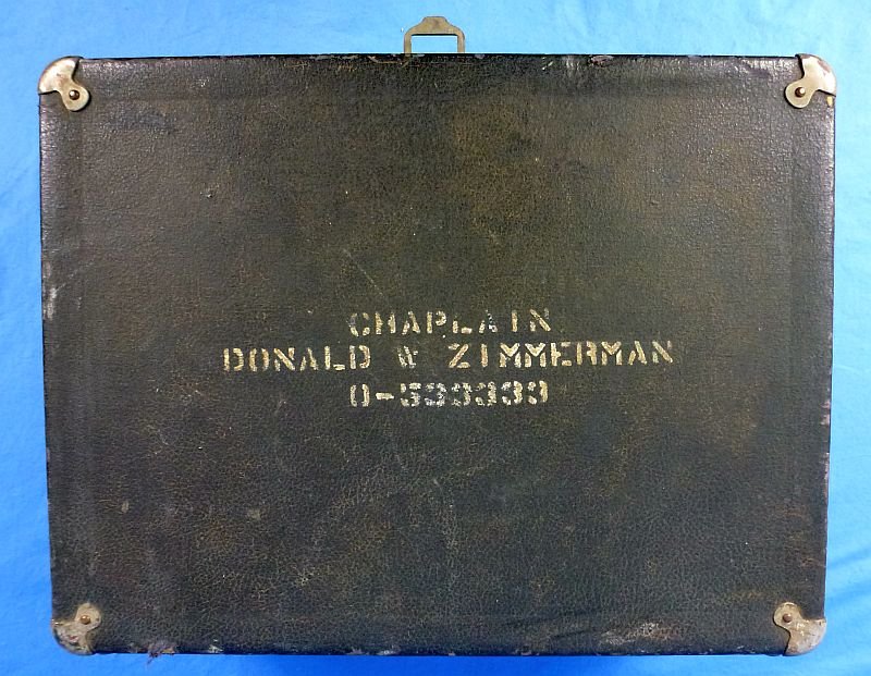 Named WWII Chaplain's Cased Field Communion Service Set — image 9