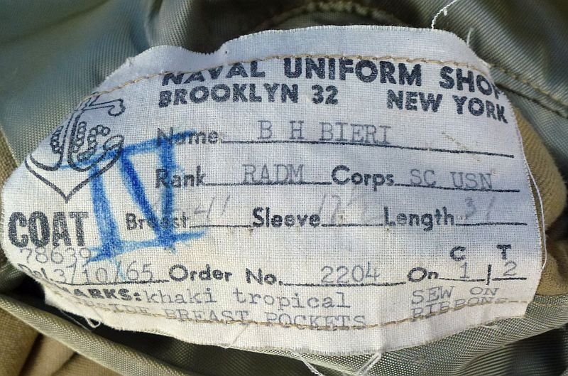 The Uniform of U.S. Navy Rear Admiral Bernhard Henry Bieri — image 10