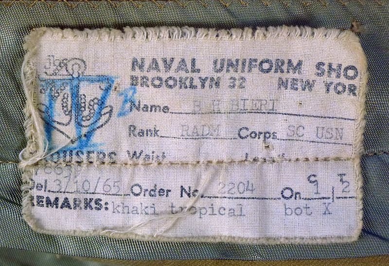 The Uniform of U.S. Navy Rear Admiral Bernhard Henry Bieri — image 12