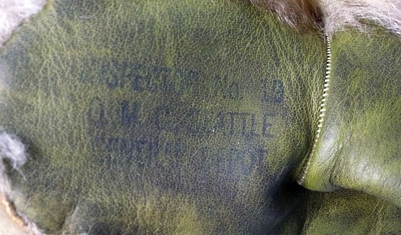 WWII USAAF Arctic Wolf Fur Mittens — image 4