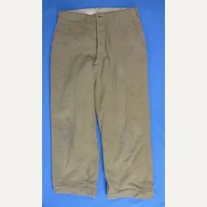 WWII U.S. Army Cold Weather Lined Kersey Trousers