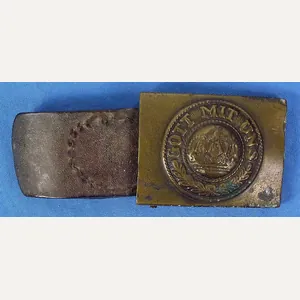 WWI Prussian EM/NCO Buckle on Leather Tab