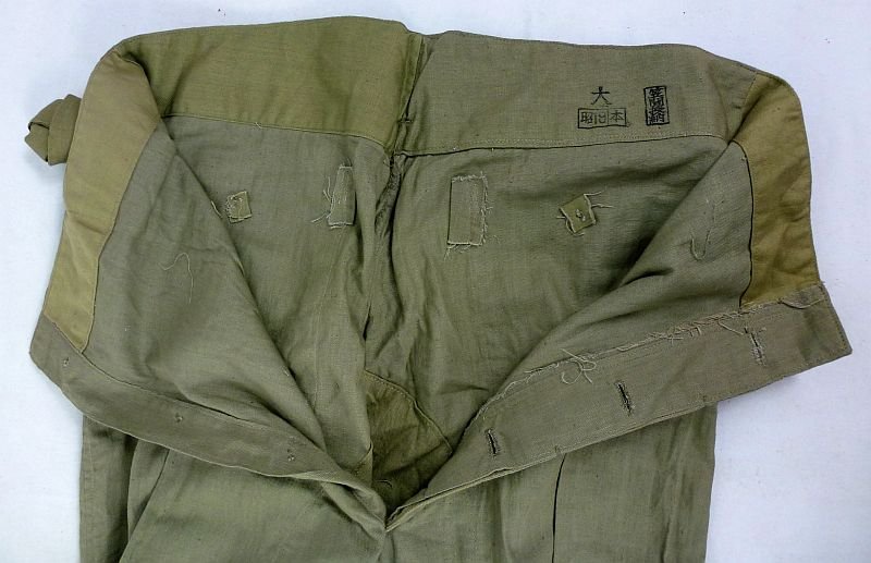 Near Mint Unissued 1944 Dated Japanese Army EM/NCO Tropical Cotton Trousers — image 2