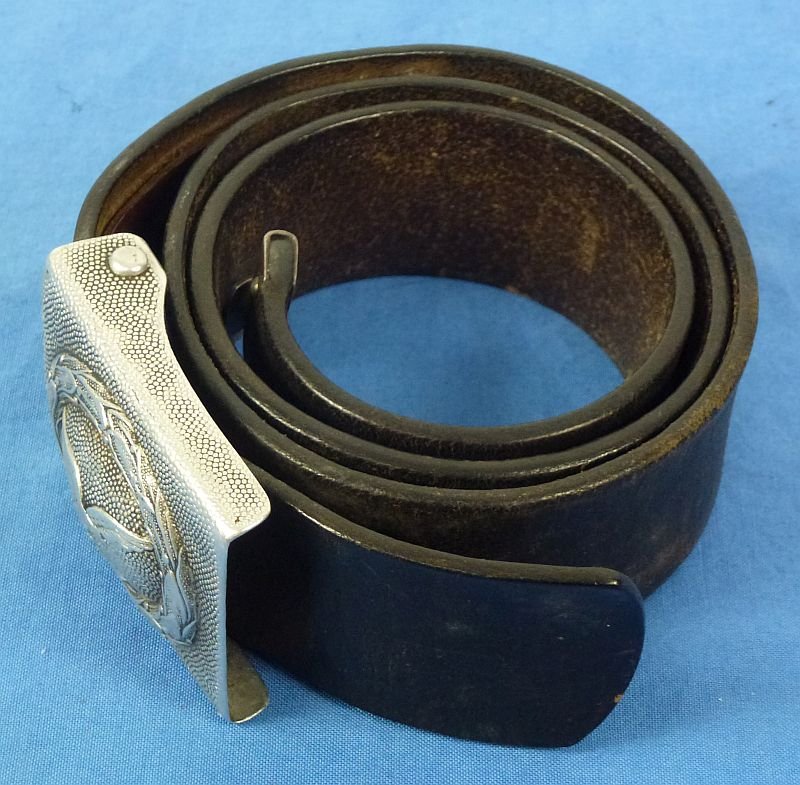 WWII Luftwaffe EM/NCO Belt and Buckle by J. Deutschbein — image 2