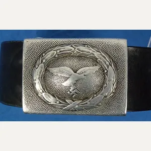 WWII Luftwaffe EM/NCO Belt and Buckle by J. Deutschbein