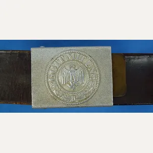 WWII German Army EM/NCO Belt and Buckle by Paulmann Crone
