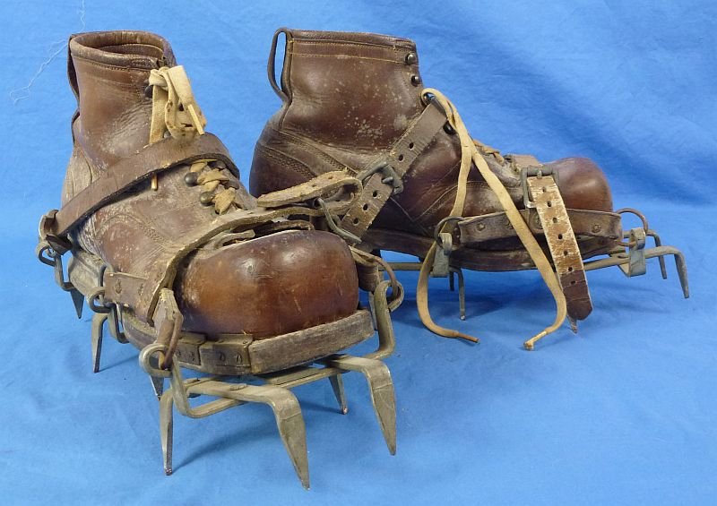 WWII US Army Mountaineering Boots with Crampons — image 4