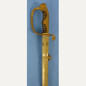 WWII Japanese Army Company Officer Sword with Mons Family Crest