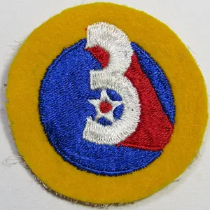 WWII 3rd Air Force Patch on Felt