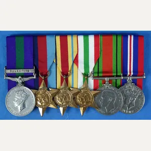 WWII British Medals Bar to the Green Howards (Alexandra, Princess …