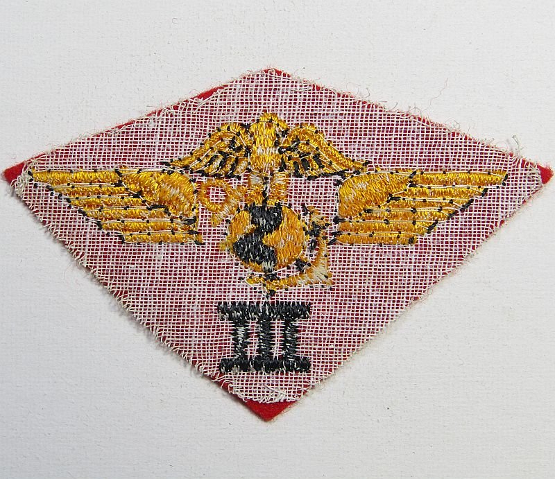 WWII 3rd Marine Air Wing Patch on Wool — image 2
