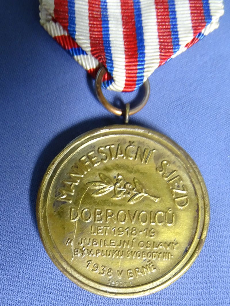 Czechoslovakia Commemorative Medal. 1918-38. Third Freedom Regiment — image 3