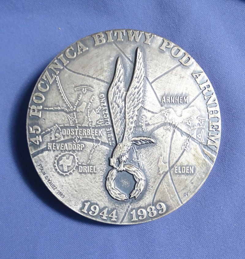 Polish Airborne General Stanislaw Sosabowski 1892-1967 3 inch Table Medal — image 2