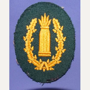 WWII German Army Artillery Gunner's Proficiency Sleeve Badge